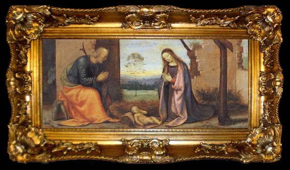 framed  ALBERTINELLI Mariotto The Nativity, ta009-2